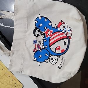 Tokidoki canvas 4th of July tote bag